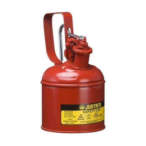 Sicherheitsbehälter Typ I, für brennbare Flüssigkeiten, 1 Liter in rot