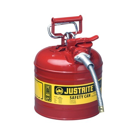 Sicherheitsbehälter Typ II, für brennbare Flüssigkeiten, 7,5 Liter in rot