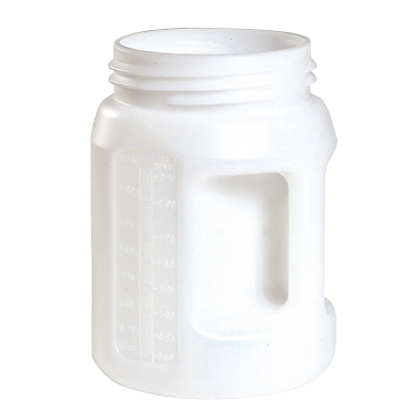 Flüssigkeitsbehälter, 1,5 Liter HDPE, antistatisch, schlagfest