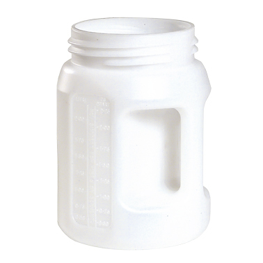 Flüssigkeitsbehälter, 2 Liter HDPE, antistatisch, schlagfest