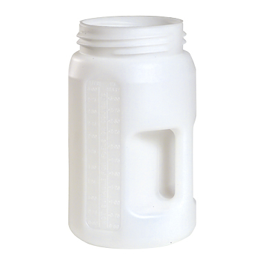 Flüssigkeitsbehälter, 3 Liter HDPE, antistatisch, schlagfest